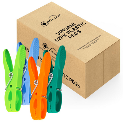 VINSANI 52PK PLASTIC PEGS 1010510